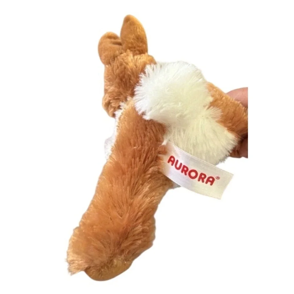 Aurora Plush Bunny Rabbit Small Brown White Very Good Floppy Stuffed‎ Animal Toy